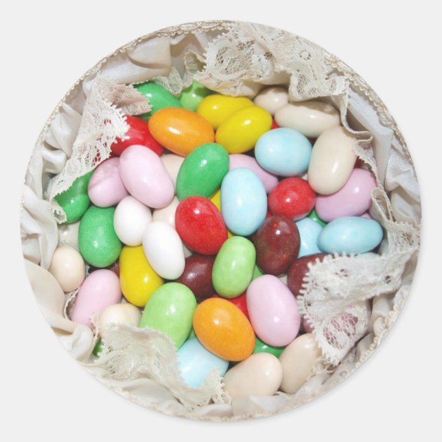 Cute Jelly Beans Candy Easter Stickers (Front)