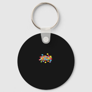 Cute Jelly Beans Candy Lover Easter Foodie Gift Id Key Ring