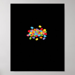 Cute Jelly Beans Candy Lover Easter Foodie Gift Id Poster