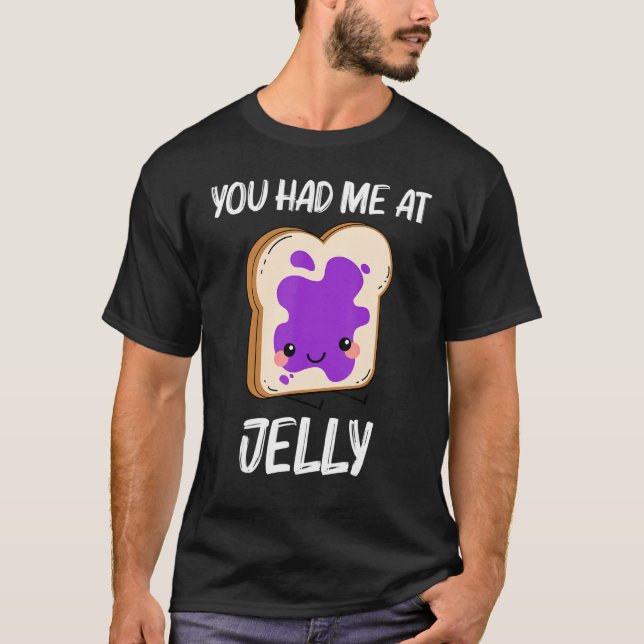 Cute Jelly For Men Women Matching Fruit Spread San T-Shirt (Front)