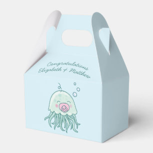 Cute Jellyfish Baby Shower Kawaii Pink Girl Favour Box