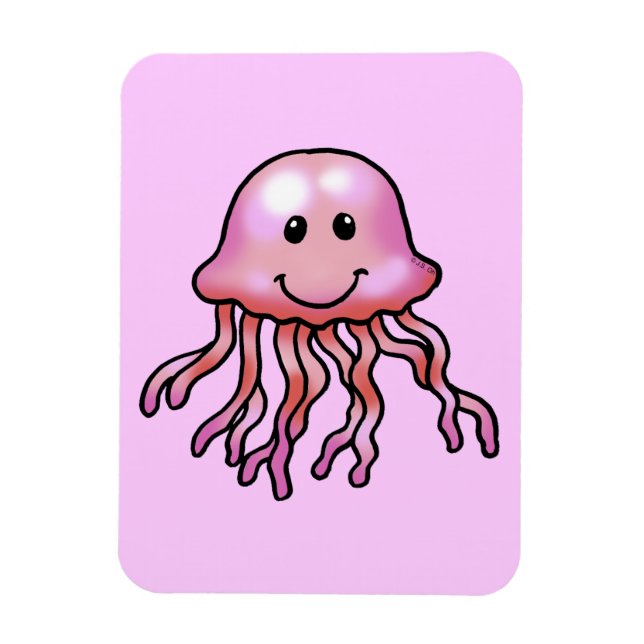 Cute jellyfish magnet (Vertical)