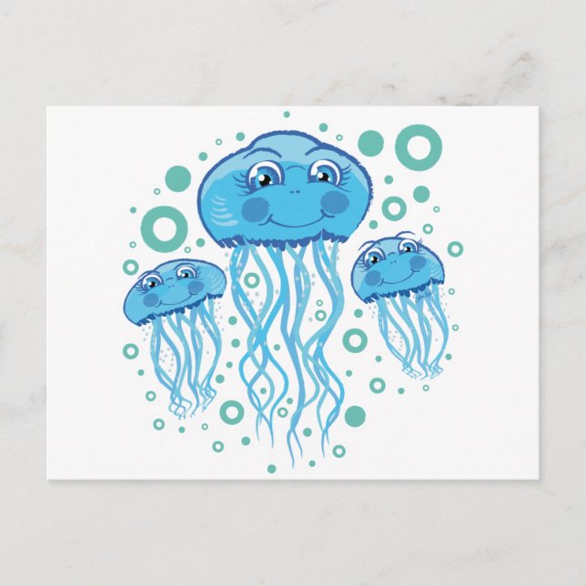 Cute Jellyfish Postcard (Front)