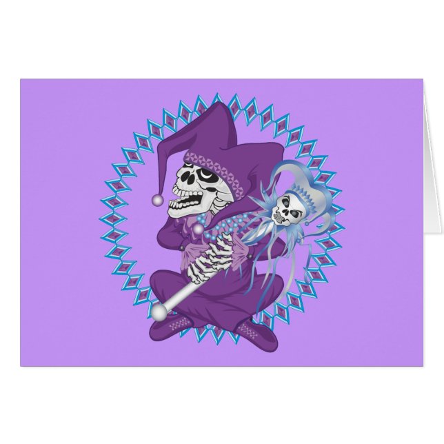 Cute Jester Skull (Front Horizontal)