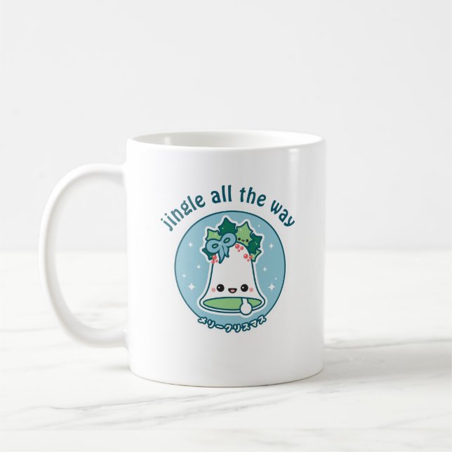Cute Jingle Bell Coffee Mug (Left)