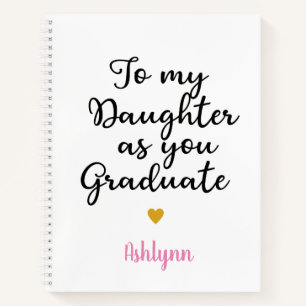 Cute Journal for Daughter Graduation Gift