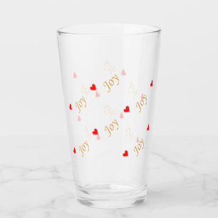 Cute Joy Heart Pattern Glass