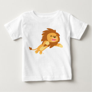 Cute Joyful Cartoon Lion Baby T-shirt