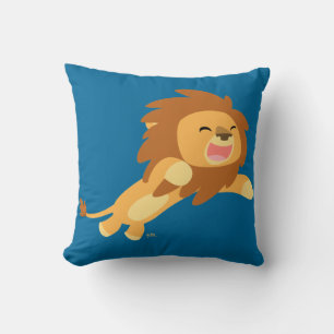 Cute Joyful Cartoon Lion Pillow
