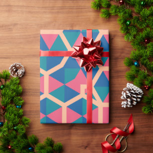Cute Joyful Monogram Sophisticated Happy Birthday Wrapping Paper