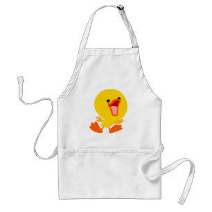Cute Joyous Cartoon Duckling Apron