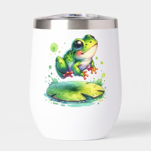 Cute Jumping Frog Whimsical Ai Art