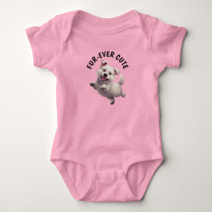 Cute Jumping Puppy Baby Bodysuit