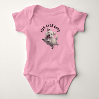 Cute Jumping Puppy Baby Bodysuit