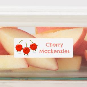 Cute jumping red cherries cartoon personalised 