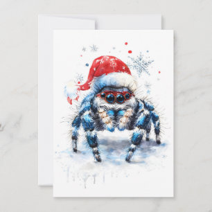 Cute Jumping Spider Christmas Cards