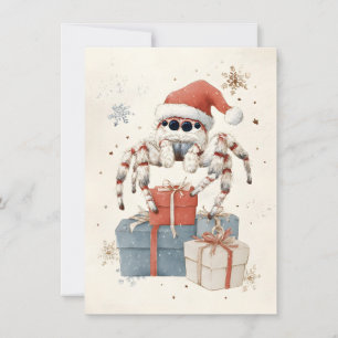 Cute Jumping Spider Christmas Cards