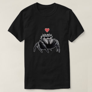 Cute jumping spider of love T-Shirt