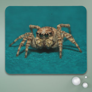 Cute Jumping Spider Photo Mouse Mat