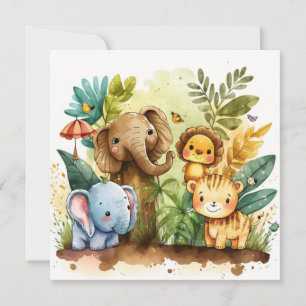 Cute Jungle Animals Kids Nursery