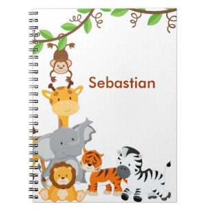 Cute Jungle Baby Animal Notebook