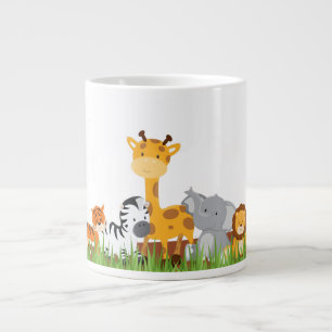 Cute Jungle Baby Animals 	Jumbo Mug