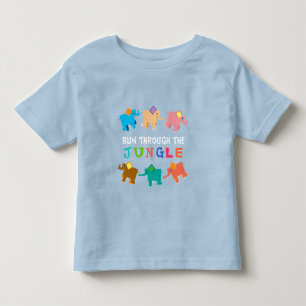 Cute Jungle Elephants  Toddler T-Shirt