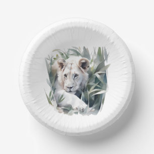 Cute Jungle lion party Paper Plate