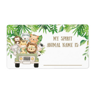 Cute Jungle Safari Animal Spirit Name Game Name