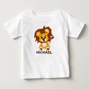 Cute Jungle Safari Lion Animal Kids Baby T-Shirt