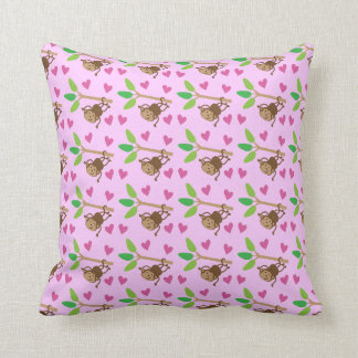 Pink Monkey Cushions - Pink Monkey Scatter Cushions Zazzle.co.uk
