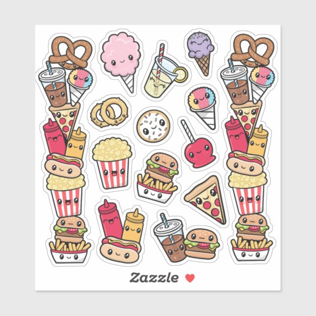 Cute Junk Food Vinyl (Sheet)