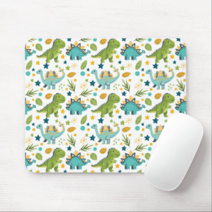 Cute Jurassic Dinosaur Pattern Mouse Mat