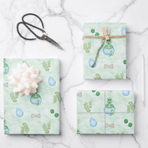 Cute Jurassic Kids Dino Birthday Dinosaur Wrapping Paper Sheet