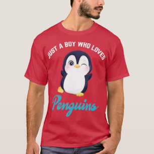 Cute Just A Boy Who Loves Penguins T-Shirt
