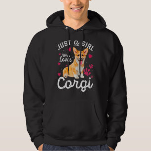 Cute Just A Girl Who Loves Corgi Dog Lover Hoodie