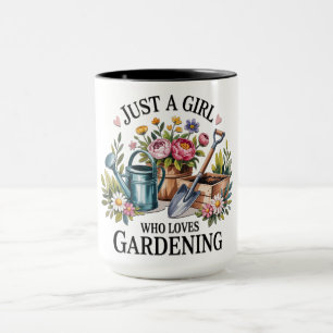 Cute Just A Girl Who Loves Gardening Mug