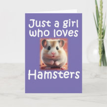 Cute Just A Girl Who Loves Hamsters Hammie Animal