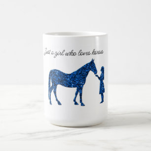 Cute just a girl who loves horses mug