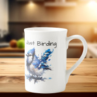 Cute Just Birding Blue Jay