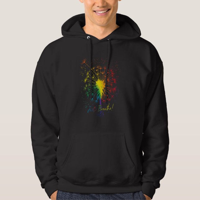Cute Just Blow Dandelion Tattoo Arrows Breathe Rai Hoodie (Front)
