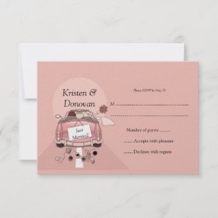 Cute Just Married RSVP