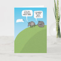 Cute Just Roll With It Armadillos Birthday