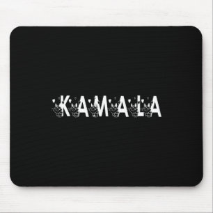 Cute Kamala Cat Letter Font Graphic Mouse Mat