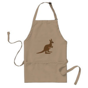 Cute Kangaroo and Joey Standard Apron