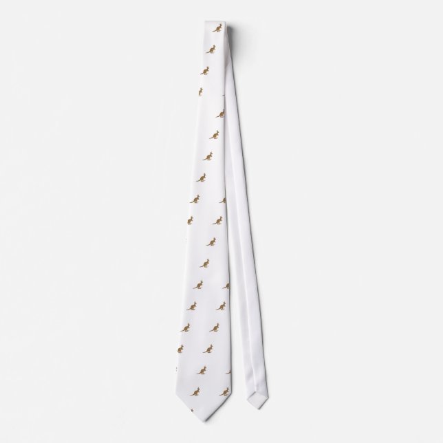 Cute Kangaroo and Joey Tie (Front)