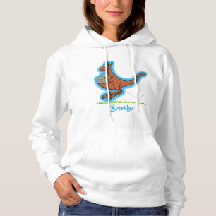 Cute kangaroo and koalas cartoon illustration hoodie