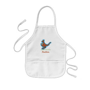 Cute kangaroo and koalas cartoon illustration kids apron