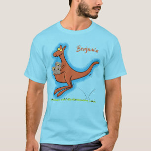 Cute kangaroo and koalas cartoon illustration T-Shirt