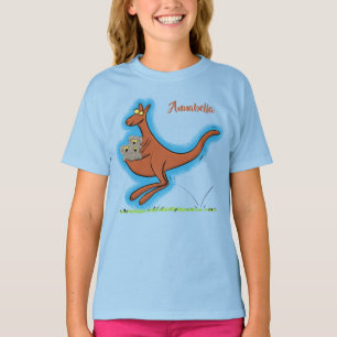 Cute kangaroo and koalas cartoon illustration T-Shirt